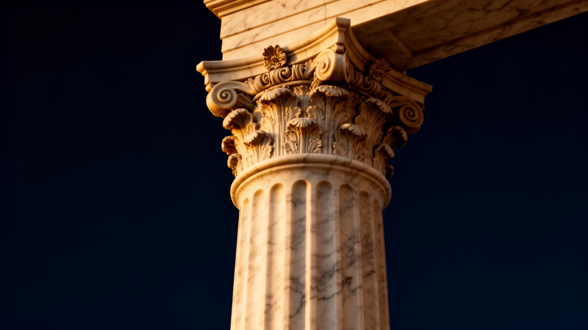 Marble Corinthian column